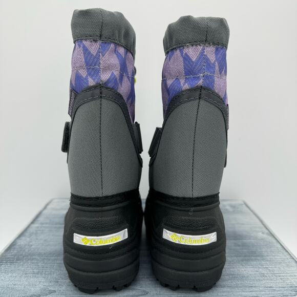 NEW Columbia Powderbug Plus II Toddler Waterproof Winter Boot Gray/Purple Size 5 - Picture 4 of 10
